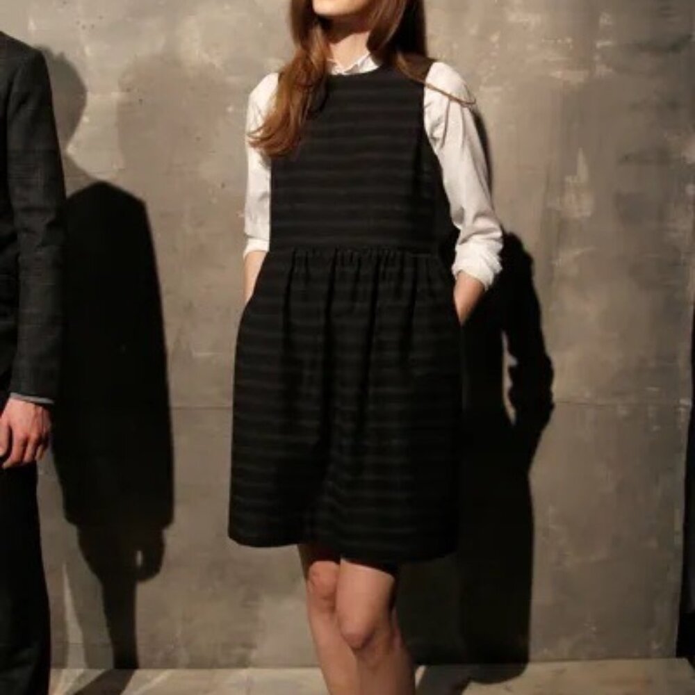 Steven Alan Mini Dress Wool XS Size 0 Black